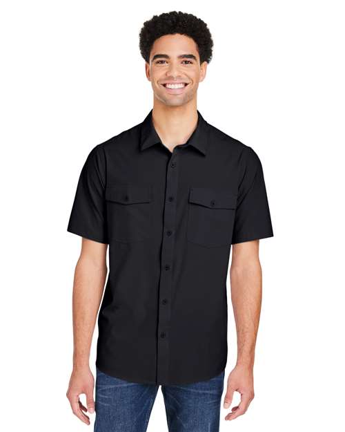 CORE365 CE510, Men's Ultra Uvp Marina Shirt, Black