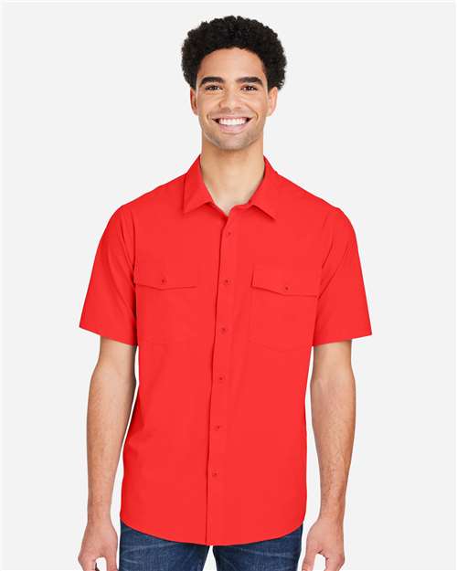 CORE365 CE510, Men's Ultra Uvp Marina Shirt, Marina Red