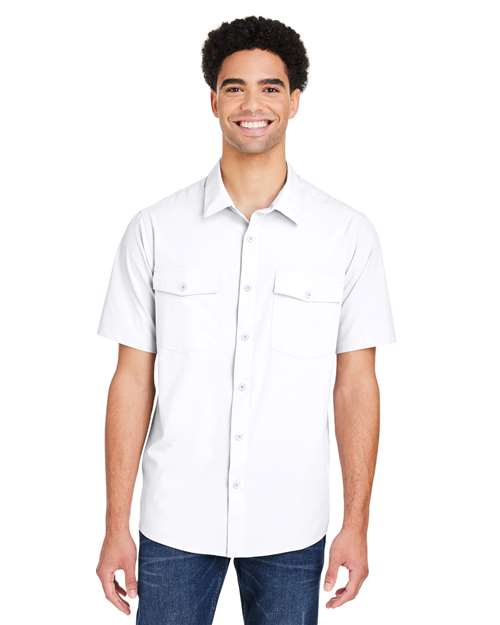 CORE365 CE510, Men's Ultra Uvp Marina Shirt, White