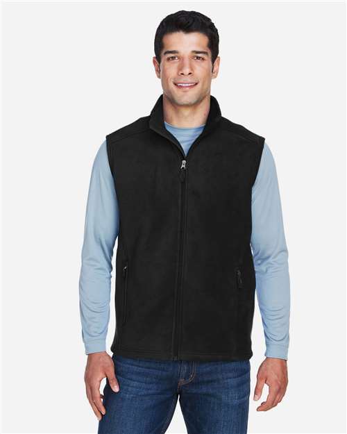 CORE365 88191, Men's Journey Fleece Vest, Black