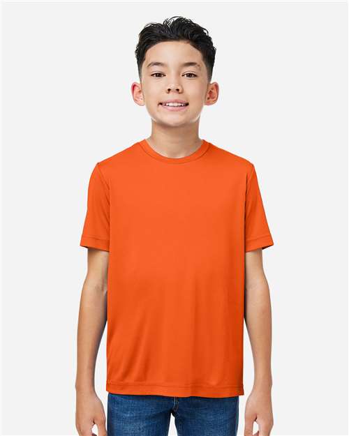 CORE365 CE10Y, Youth Capital Performance T-shirt, Campus Orange