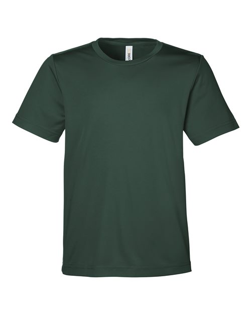 CORE365 CE10Y, Youth Capital Performance T-shirt, Forest