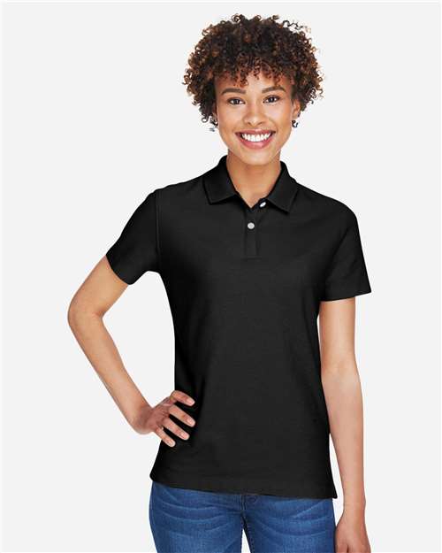 Devon & Jones DG150W, Women's Drytec20 Performance Polo, Black