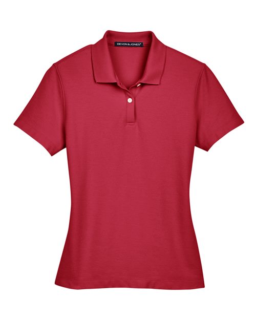 Devon & Jones DG150W, Women's Drytec20 Performance Polo, Red