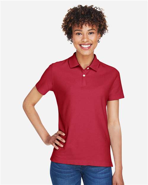 Devon & Jones DG150W, Women's Drytec20 Performance Polo, Red