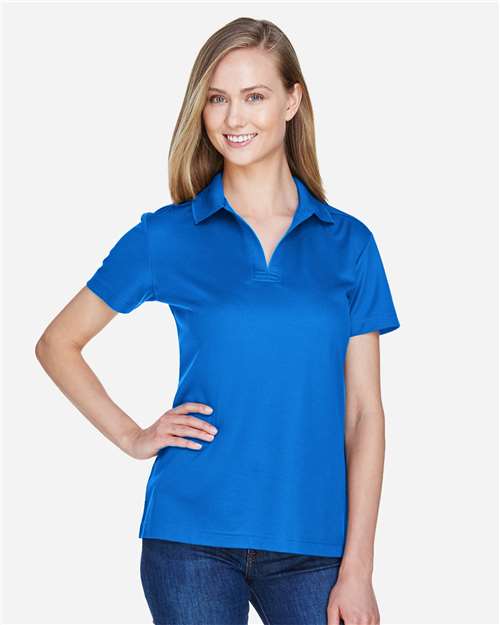 Devon & Jones DG20W, Women's Crownlux Performance Plaited Polo, French Blue