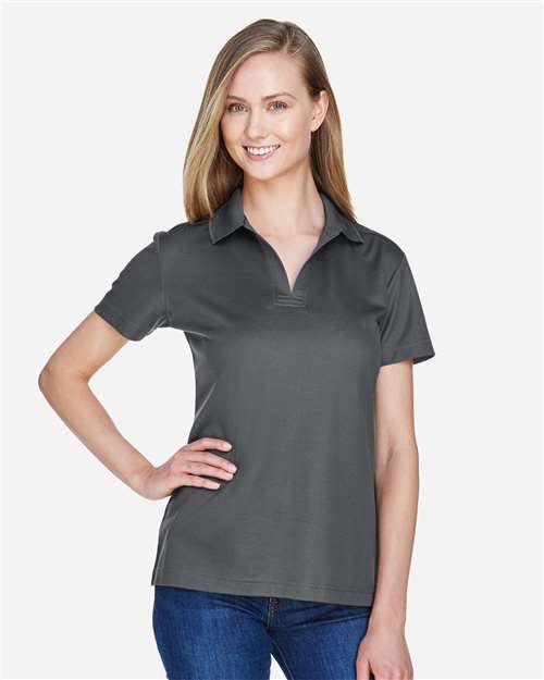 Devon & Jones DG20W, Women's Crownlux Performance Plaited Polo, Graphite