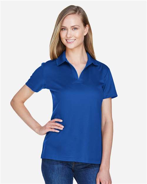 Devon & Jones DG20W, Women's Crownlux Performance Plaited Polo, True Royal