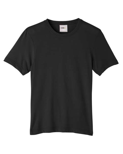 CORE365 CE111Y, Youth Fusion Chromasoft Performance T-shirt, Black