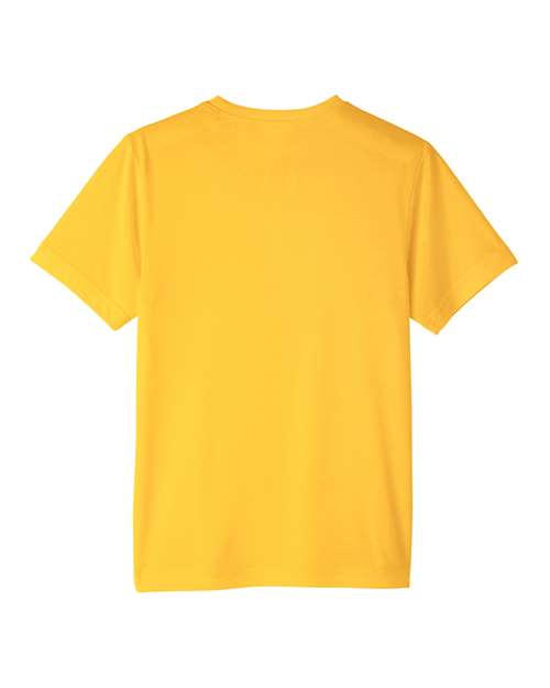 CORE365 CE111Y, Youth Fusion Chromasoft Performance T-shirt, Campus Gold