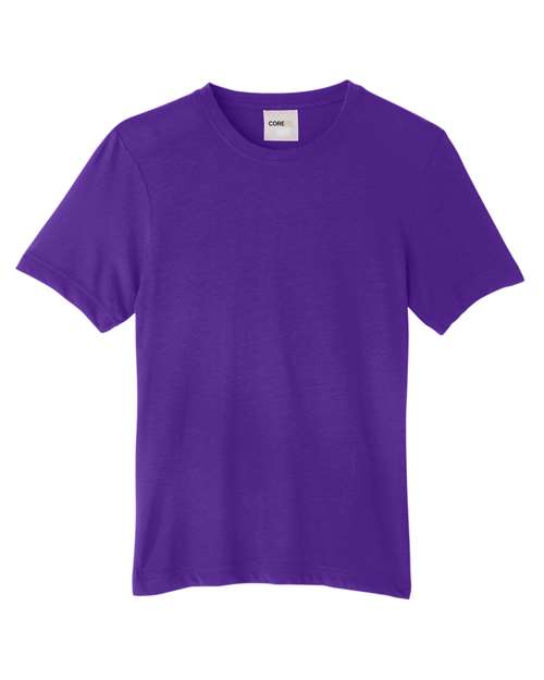 CORE365 CE111Y, Youth Fusion Chromasoft Performance T-shirt, Campus Purple