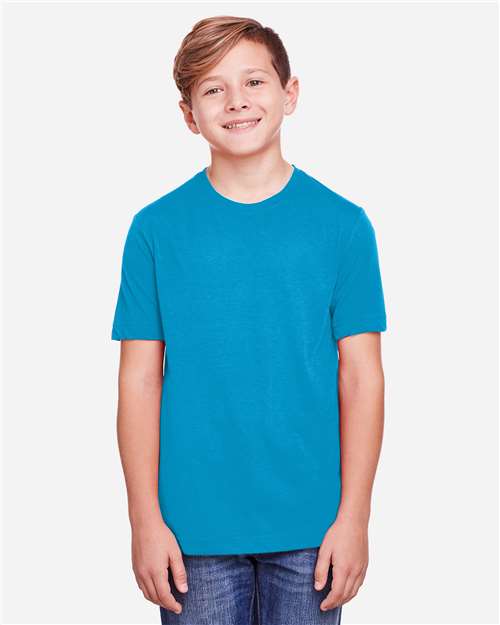 CORE365 CE111Y, Youth Fusion Chromasoft Performance T-shirt, Electric Blue