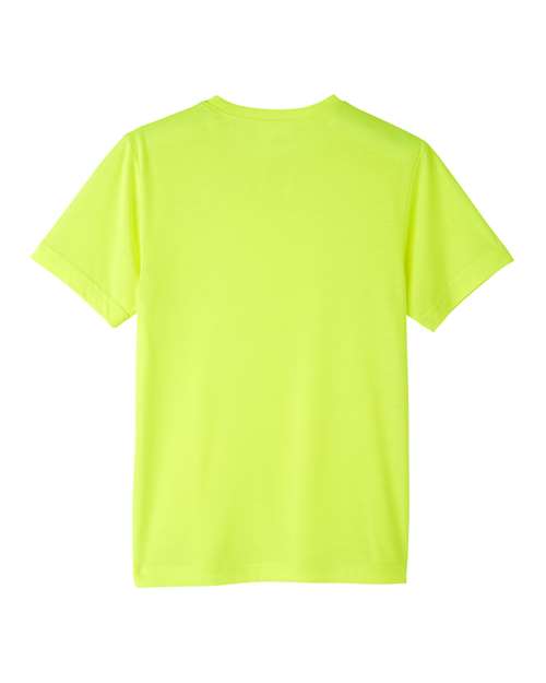 CORE365 CE111Y, Youth Fusion Chromasoft Performance T-shirt, Safety Yellow