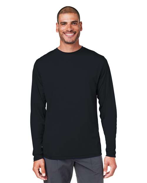 Unisex Capital Long Sleeve Performance T-Shirt - - 13220 Black 267A7 4-4.9 oz AB Exclusive Brands Activewear CA New ab CE10L CORE365 Crewneck Explore Corporate Explore Corporate Company Gear Explore Corporate Uniforms Long Sleeves Mens & Unisex Moisture-Management New New AB Performance Polyester - 100% S&S Exclusive Brands Safety Sun/UV Protection T-Shirts T-Shirts - Long Sleeve Tear Away Tops