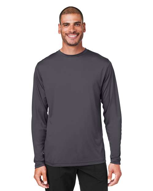 Unisex Capital Long Sleeve Performance T-Shirt - - 13220 Carbon 267A7 4-4.9 oz AB Exclusive Brands Activewear CA New ab CE10L CORE365 Crewneck Explore Corporate Explore Corporate Company Gear Explore Corporate Uniforms Long Sleeves Mens & Unisex Moisture-Management New New AB Performance Polyester - 100% S&S Exclusive Brands Safety Sun/UV Protection T-Shirts T-Shirts - Long Sleeve Tear Away Tops