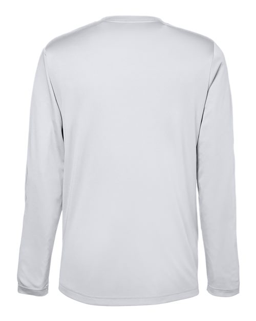 CORE365 CE10L, Unisex Capital Long Sleeve Performance T-shirt, Platinum