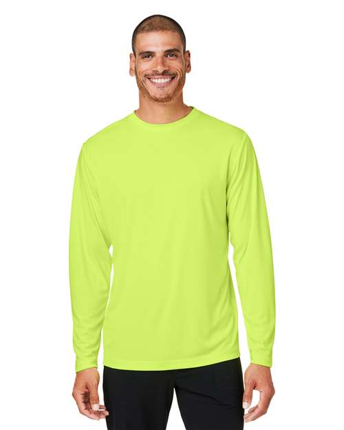 Unisex Capital Long Sleeve Performance T-Shirt - - 13220 Safety Yellow 267A7 4-4.9 oz AB Exclusive Brands Activewear CA New ab CE10L CORE365 Crewneck Explore Corporate Explore Corporate Company Gear Explore Corporate Uniforms Long Sleeves Mens & Unisex Moisture-Management New New AB Performance Polyester - 100% S&S Exclusive Brands Safety Sun/UV Protection T-Shirts T-Shirts - Long Sleeve Tear Away Tops