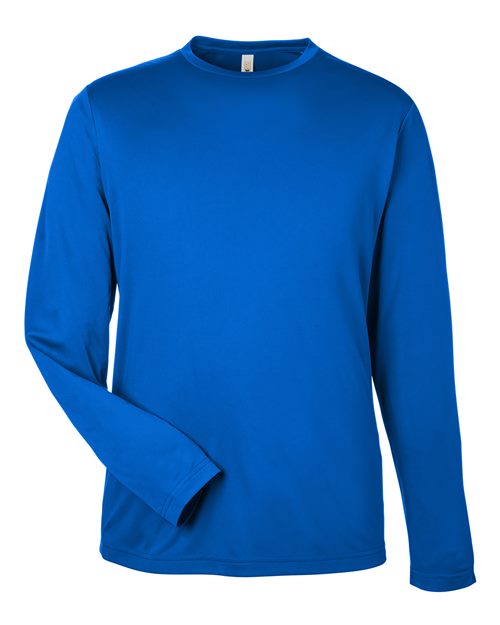 CORE365 CE10L, Unisex Capital Long Sleeve Performance T-shirt, True Royal