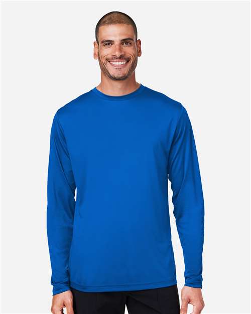 CORE365 CE10L, Unisex Capital Long Sleeve Performance T-shirt, True Royal