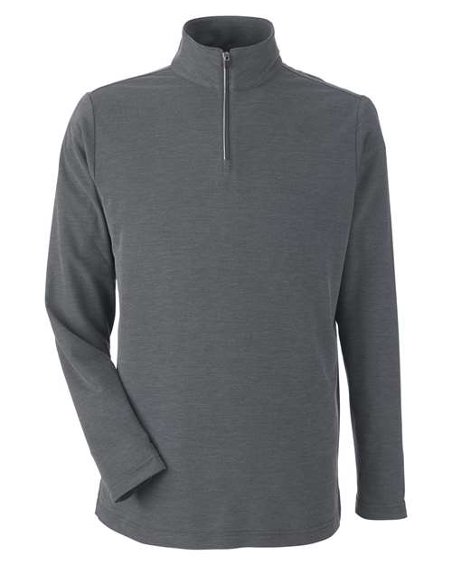 CORE365 CE405, Men's Fusion Chromasoft Pique Quarter-zip Pullover, Carbon Heather