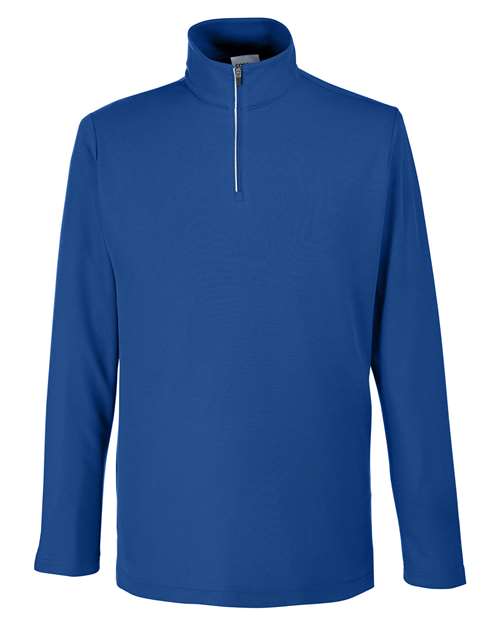 CORE365 CE405, Men's Fusion Chromasoft Pique Quarter-zip Pullover, True Royal