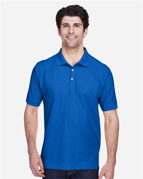 Devon & Jones D100, Men's Pima Piqué Polo, French Blue