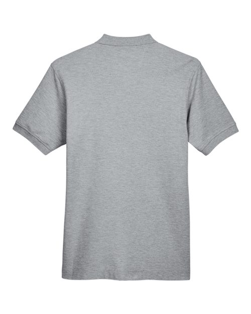 Devon & Jones D100, Men's Pima Piqué Polo, Grey Heather