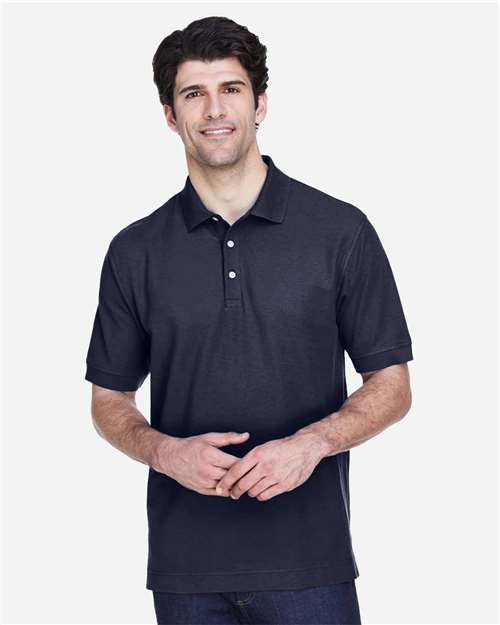 Devon & Jones D100, Men's Pima Piqué Polo, Navy