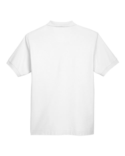 Devon & Jones D100, Men's Pima Piqué Polo, White