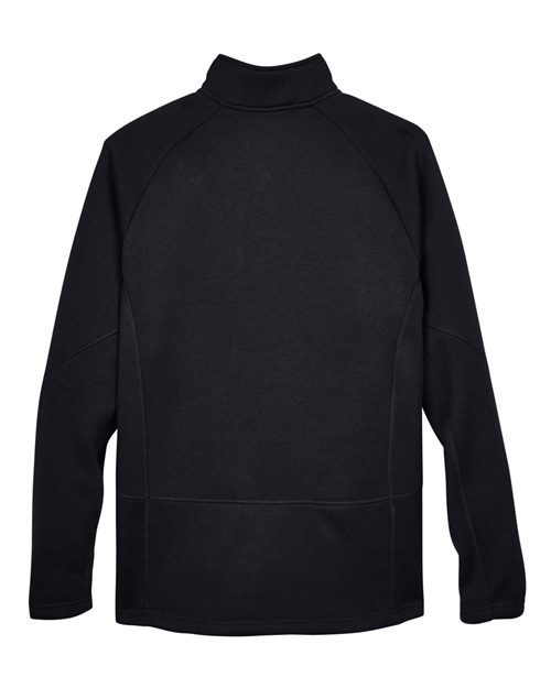 Devon & Jones DG792, Unisex Bristol Sweater Fleece Quarter-zip Pullover, Black