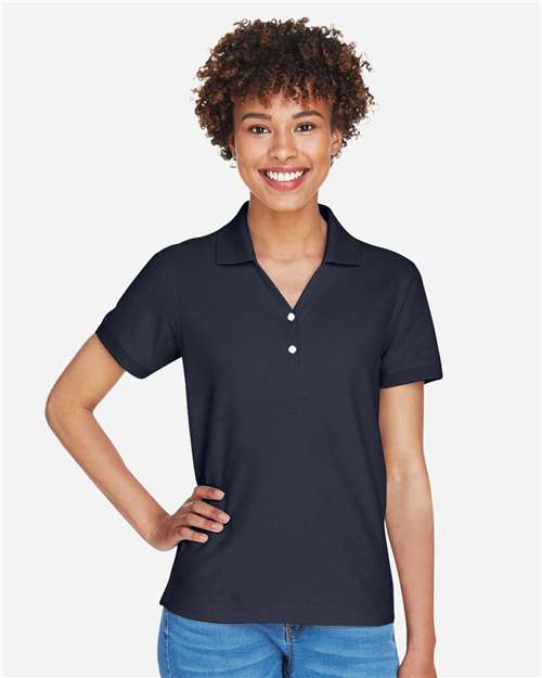Devon & Jones D100W, Women's Pima Piqué Polo, Navy