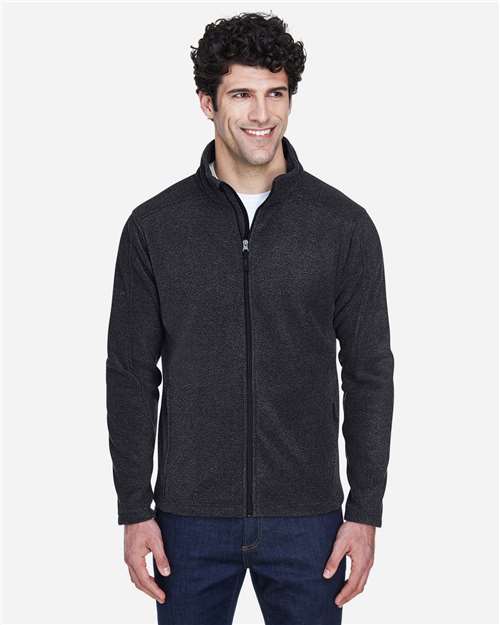 CORE365 88190, Men's Journey Fleece Jacket, Heather Charcoal