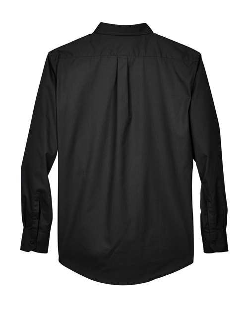 CORE365 88193, Men's Operate Twill Dress Shirt, Black