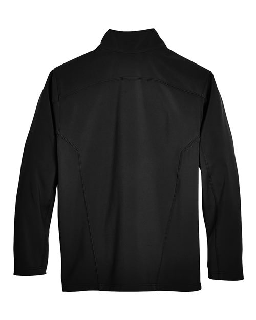 CORE365 88184, Men's Cruise Two-layer Fleece Bonded Soft Shell Jacket, Black