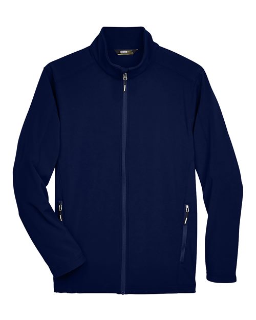 CORE365 88184, Men's Cruise Two-layer Fleece Bonded Soft Shell Jacket, Classic Navy