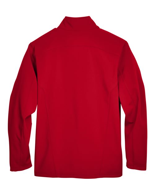CORE365 88184, Men's Cruise Two-layer Fleece Bonded Soft Shell Jacket, Classic Red