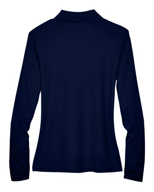CORE365 78192, Women's Pinnacle Performance Long Sleeve Piqué Polo, Classic Navy