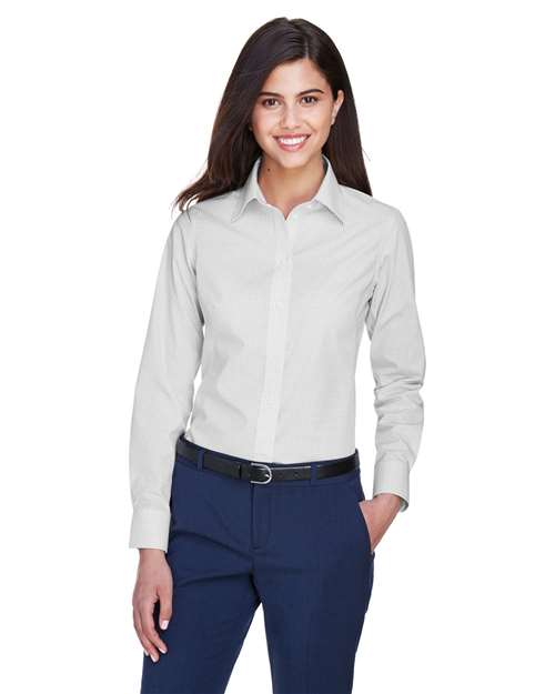 Women's Crown Collection® Gingham Check Woven Dress Shirt - - 13243 Silver 3-3.9 oz 605B2 AB Exclusive Brands Back to School 2025 CA CA New ab Cotton D640W Devon & Jones Dress Shirts Explore Corporate Explore Corporate Gifting & Incentives Explore Corporate Gifting - Mid-Range Long Sleeves New AB Polyester S&S Deep Deals S&S Exclusive Brands Stain Resistant Tops Womens Wovens Wovens & Dress Shirts Wrinkle Free