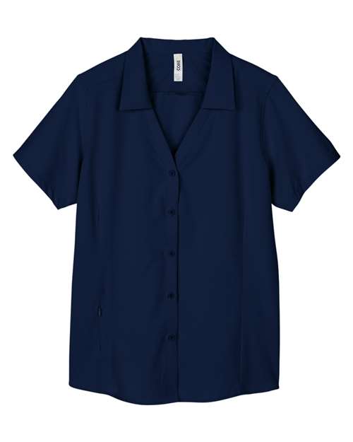 CORE365 CE510W, Women's Ultra Uvp Marina Shirt, Classic Navy
