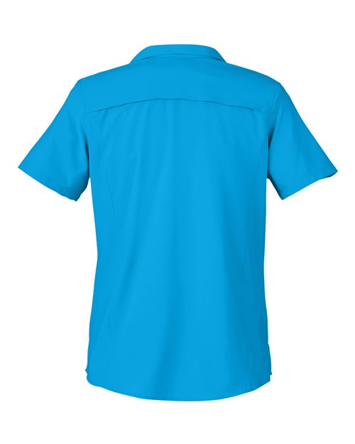 CORE365 CE510W, Women's Ultra Uvp Marina Shirt, Electric Blue