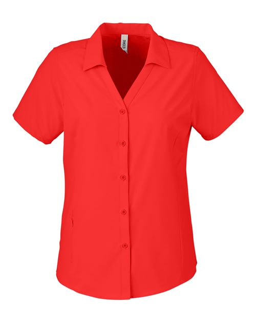 CORE365 CE510W, Women's Ultra Uvp Marina Shirt, Marina Red