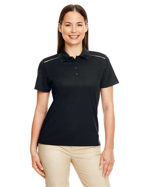 Women's Radiant Performance Piqué Polo with Reflective Piping - - 13244 Black 207A7 4-4.9 oz 78181R AB Exclusive Brands Activewear Antimicrobial CA New ab CORE365 Moisture-Management New AB Performance Pique Polos Polos & Knits Polyester - 100% S&S Exclusive Brands Safety Short Sleeves Side Seams Spiritwear Sport Shirts Sun/UV Protection Tops Womens