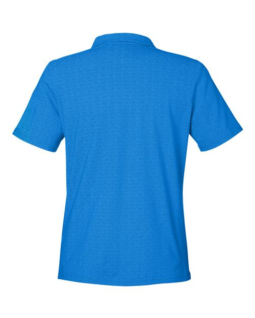 Devon & Jones DG101W, Women's Crownlux Performance Geo Polo, French Blue/ Crystal Blue