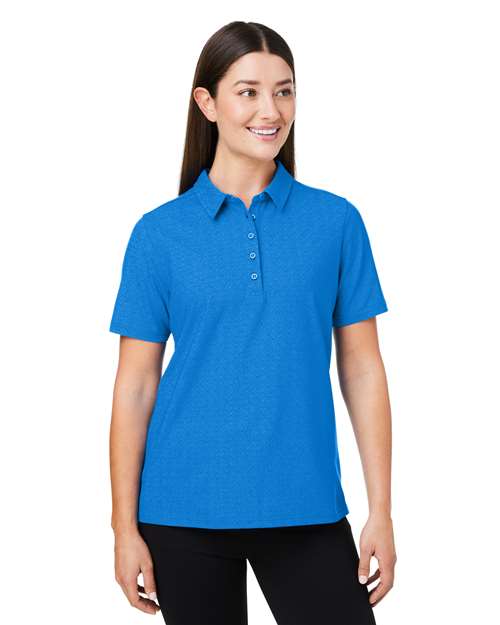 Women's Crownlux Performance® Geo Polo - - 13247 French Blue CR Blue 6-6.9 oz 621B2 AB Exclusive Brands CA New ab Cotton Devon & Jones DG101W Moisture-Management New AB Performance Polos Polos & Knits S&S Exclusive Brands Short Sleeves Spandex Sport Shirts Tops Womens