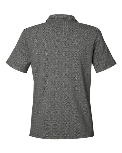 Devon & Jones DG101W, Women's Crownlux Performance Geo Polo, Graphite/ Silver