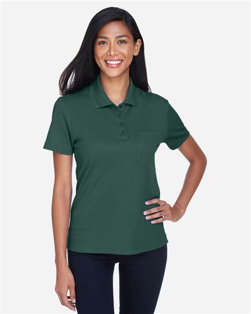 CORE365 78181P, Women's Origin Performance Piqué Polo With Pocket, Forest