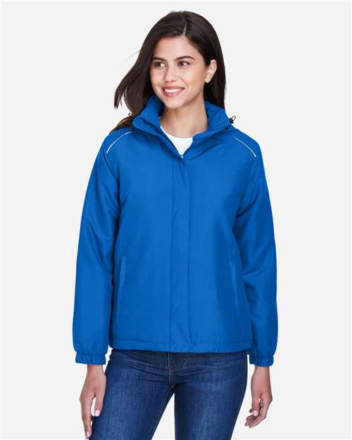 Women's Brisk Insulated Jacket - - 13252 True Royal 212A7 78189 AB Exclusive Brands CA New ab CORE365 Full-Zips Hooded Jackets Long Sleeves Media Pocket New AB Outerwear Performance Pockets Polyester - 100% S&S Deep Deals S&S Exclusive Brands Womens Zips