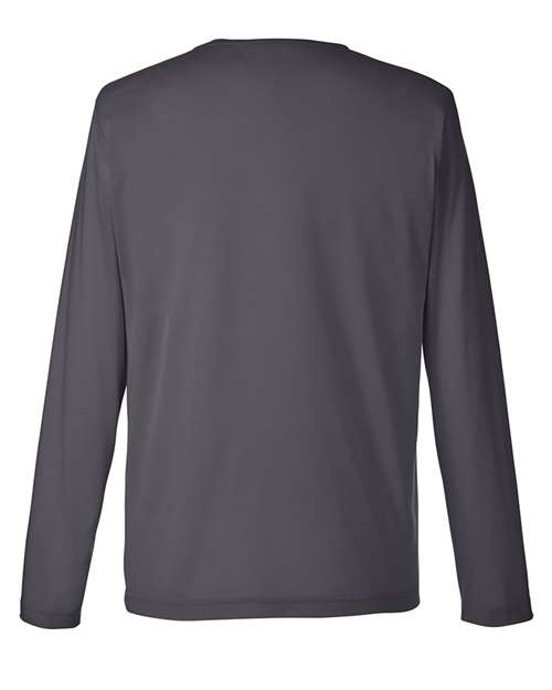 CORE365 CE111L, Unisex Fusion Chromasoft Performance Long Sleeve T-shirt, Carbon