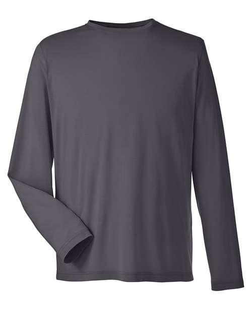 CORE365 CE111L, Unisex Fusion Chromasoft Performance Long Sleeve T-shirt, Carbon