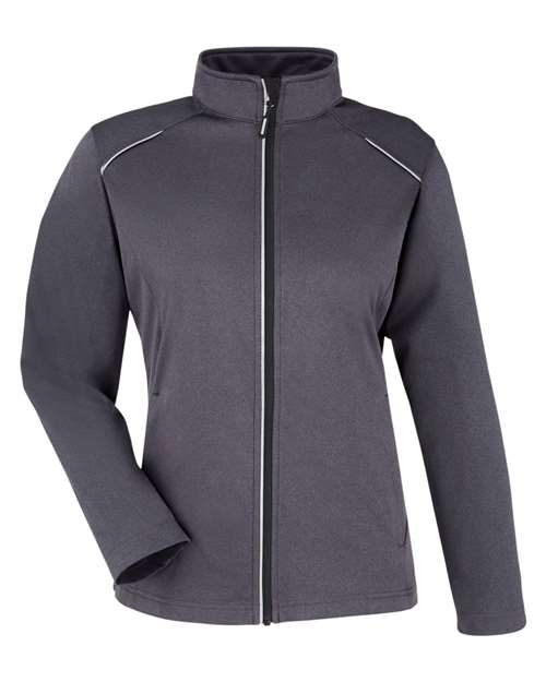CORE365 CE708W, Women's Techno Lite Three-layer Knit Tech-shell, Carbon Heather